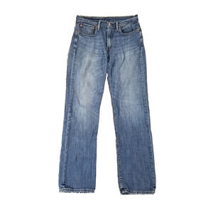 Levi's 514 jeans men's 32x34 regular fit straight blue stretch denim pants retro